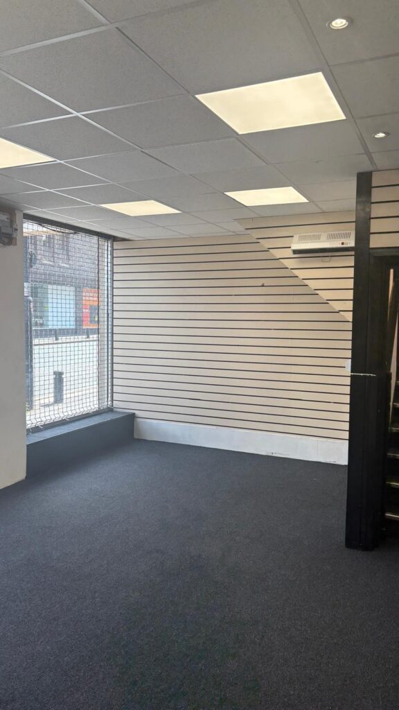 The empty Gosforth High Street unit before the KULT. fit-out began